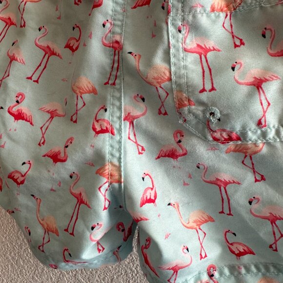 Janie & Jack flamingo teal swimsuit - Picture 5 of 5